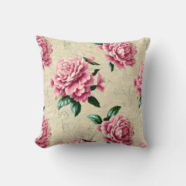 Shabby Chic Pink Gardenias Kussen