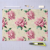Shabby Chic Pink Gardenias Tissuepapier (Craft)