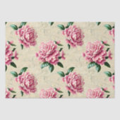 Shabby Chic Pink Gardenias Tissuepapier (Voorkant)