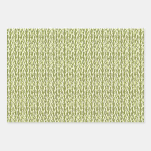 Shabby Chic Pink Oranje Green White Gingham Inpakpapier Vel (Voorkant 3)