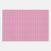 Shabby Chic Pink Oranje Green White Gingham Inpakpapier Vel (Voorkant 3)