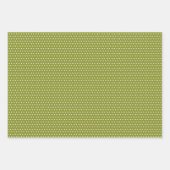 Shabby Chic Pink Oranje Green White Gingham Inpakpapier Vel (Voorkant 2)
