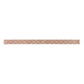 Shabby Chic Pink Oranje Green White Gingham Satijnen Lint (Voorkant)