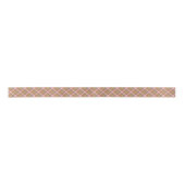 Shabby Chic Pink Oranje Green White Gingham Satijnen Lint (Voorkant)