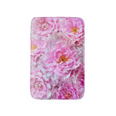 Shabby Chic Pink Pastel Pink Peonies Badmat (Voorkant Verticaal)