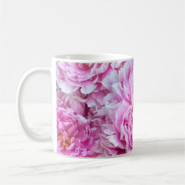 Shabby Chic Pink Pastel Pink Peonies Koffiemok