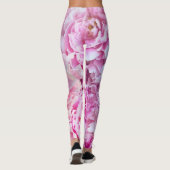 Shabby Chic Pink Pastel Pink Peonies Leggings (Achterkant)