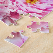 Shabby Chic Pink Pastel Pink Peonies Legpuzzel (Zijkant)