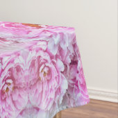 Shabby Chic Pink Pastel Pink Peonies Tafelkleed (Voorbeeld)