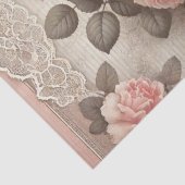  Shabby Chic Pink Rose Bloemen Tissuepapier (Detail)