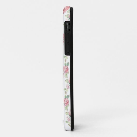 Shabby Chic Pink Rose Floral Case-Mate iPhone Case (Achterkant/links)