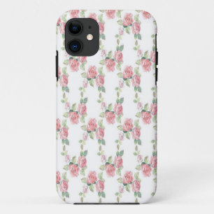 Shabby Chic Pink Rose Floral Case-Mate iPhone Case