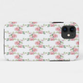 Shabby Chic Pink Rose Floral Case-Mate iPhone Case (Achterkant (horizontaal))