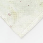 Shabby Chic Pink Rose Floral Fleece Deken (Hoek)