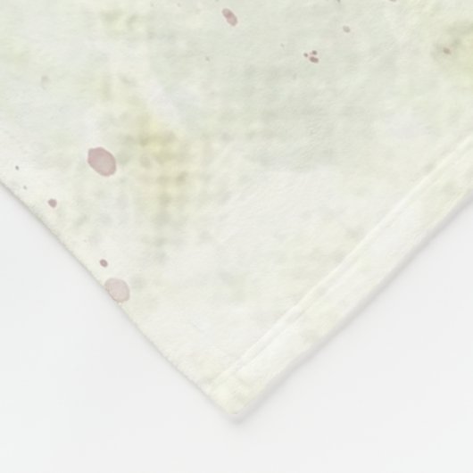 Shabby Chic Pink Rose Floral Fleece Deken (Hoek)