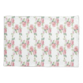 Shabby Chic Pink Rose Floral Kussensloop (Achterkant)