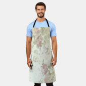 Shabby Chic Pink Rose Floral Schort (Gedragen)