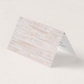 Shabby Chic Pink Roses op Rustisch Land Dank je Kaart (Achterkant)