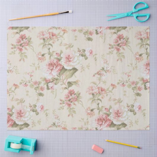 Shabby Chic Pink Series Design 2 Tissuepapier (Craft)