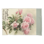 Shabby Chic Pink Victoriaans Rozen Kussensloop (Voorkant)
