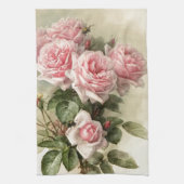 Shabby Chic Pink Victoriaans Rozen Theedoek (Verticaal)