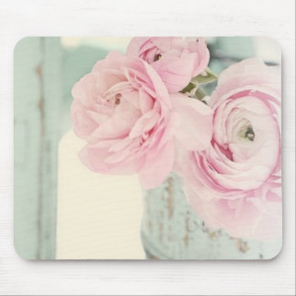 Shabby Chic Pitcher of Pink Flowers Muismat