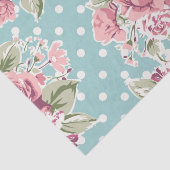 shabby chic, polka dots, roze rozen, , schattig, v tissuepapier (Detail)