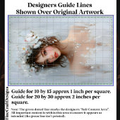 Shabby Chic Portret, Witte Bloemen CX7L Decoupage Tissuepapier