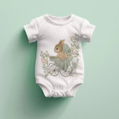 Shabby Chic  Rabbit Baby Bodysuit
