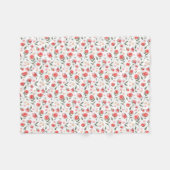 Shabby Chic Red Roses  Fleece Blanket (Voorkant (Horizontaal))
