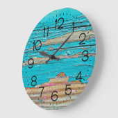 Shabby Chic Retro Painted Wood Grote Klok (Hoek)