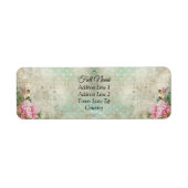 Shabby Chic Return-adreslabels Etiket (Voorkant)