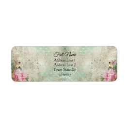  Shabby Chic Return-adreslabels Etiket