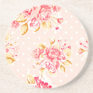 Shabby Chic  Roos Dot Sandstone Onderzetters