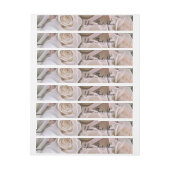 Shabby Chic Roos Floral Elegant Invitation Custom Omwikkelbaar Adreslabel (Vel)