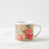 Shabby Chic Roos Floral Espresso Kop (Rechts)