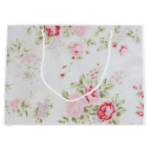 Shabby Chic Roos Floral Groot Cadeauzakje (Voorkant)