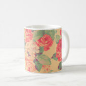 Shabby Chic Roos Floral Koffiemok (Voorkant rechts)