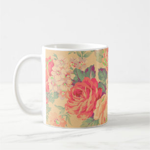 Shabby Chic  Roos Floral Koffiemok