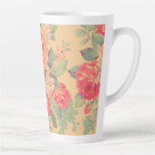 Shabby Chic Roos Floral Latte Mok (Rechts)