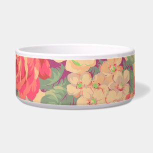 Shabby Chic  Roos Floral Pet Voerbakje