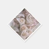 Shabby Chic Roos Floral Vrijgezellenfeest Elegant Servet (Hoek)