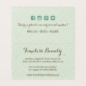 Shabby Chic Roos  juwelen Hartelijk dank Kaart (Binnenkant ongevouwen)