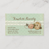Shabby Chic Roos & Rustic  Jewelry Boutique Visitekaartje (Achterkant)