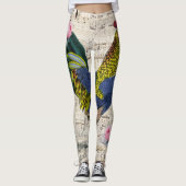 Shabby Chic Rooster Leggings (Voorkant)