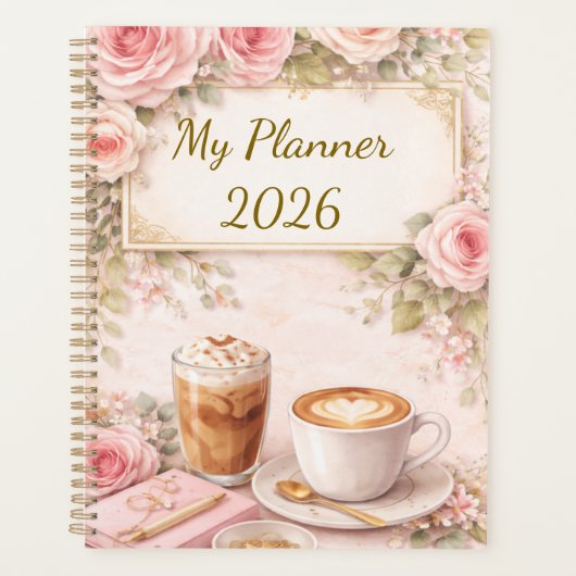 Shabby Chic Roses Planner  (Voorkant)