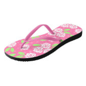 Shabby Chic Roze Bloem Teenslippers (Schuin)