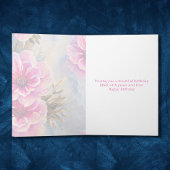  Shabby Chic Roze Bloemen Bloemen Verjaardag Kaart