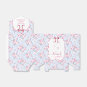 Shabby Chic Roze Bow Baby shower Dank je Bedankdoosjes (Uitgevouwen)