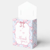 Shabby Chic Roze Bow Baby shower Dank je Bedankdoosjes (Geopend)